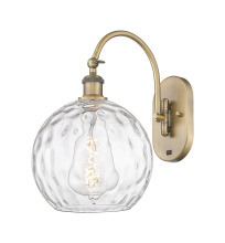 Innovations Lighting 918-1W-BB-G1215-10 - Athens Water Glass - 1 Light - 10 inch - Brushed Brass - Adjustable - Sconce