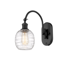 Innovations Lighting 918-1W-BK-G1013 - Belfast - 1 Light - 6 inch - Matte Black - Sconce