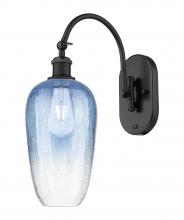 Innovations Lighting 918-1W-BK-G484-7SB - Brookhaven Flute - 1 Light - 7 inch - Matte Black - Sconce