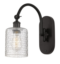 Innovations Lighting 918-1W-OB-G112C-5CL - Cobbleskill - 1 Light - 5 inch - Oil Rubbed Bronze - Adjustable - Sconce