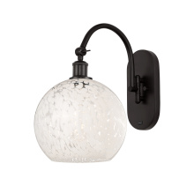 Innovations Lighting 918-1W-OB-G1216-10WM - White Mouchette - 1 Light - 10 inch - Oil Rubbed Bronze - Sconce