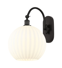 Innovations Lighting 918-1W-OB-G1217-12WV - White Venetian - 1 Light - 12 inch - Oil Rubbed Bronze - Sconce