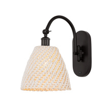 Innovations Lighting 918-1W-OB-NBD-9-NAT - Bristol Natural - 1 Light - 9 inch - Oil Rubbed Bronze - Sconce