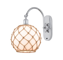 Innovations Lighting 918-1W-PC-G121-10RB - Farmhouse Rope - 1 Light - 10 inch - Polished Chrome - Adjustable - Sconce
