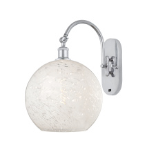 Innovations Lighting 918-1W-PC-G1216-12WM - White Mouchette - 1 Light - 12 inch - Polished Chrome - Sconce