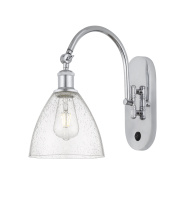 Innovations Lighting 918-1W-PC-GBD-754 - Bristol - 1 Light - 8 inch - Polished Chrome - Sconce