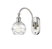 Innovations Lighting 918-1W-PN-G1213-6CL - Athens Deco Swirl - 1 Light - 6 inch - Polished Nickel - Sconce