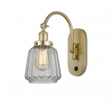 Innovations Lighting 918-1W-SG-G142 - Chatham - 1 Light - 7 inch - Satin Gold - Adjustable Swing Arm