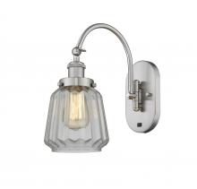 Innovations Lighting 918-1W-SN-G142 - Chatham - 1 Light - 7 inch - Brushed Satin Nickel - Adjustable Swing Arm