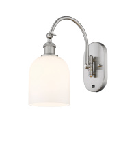 Innovations Lighting 918-1W-SN-G558-6GWH - Bella - 1 Light - 6 inch - Brushed Satin Nickel - Sconce