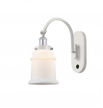 Innovations Lighting 918-1W-WPC-G181 - Canton - 1 Light - 7 inch - White Polished Chrome - Adjustable Swing Arm