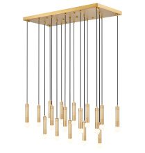 Z-Lite 1956P-17L-MGLD - 17 Light Linear Chandelier