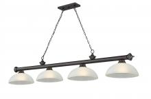Z-Lite 2306-4BRZ-DWL14 - 4 Light Billiard