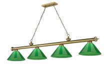 Z-Lite 2306-4RB-PGR - 4 Light Billiard