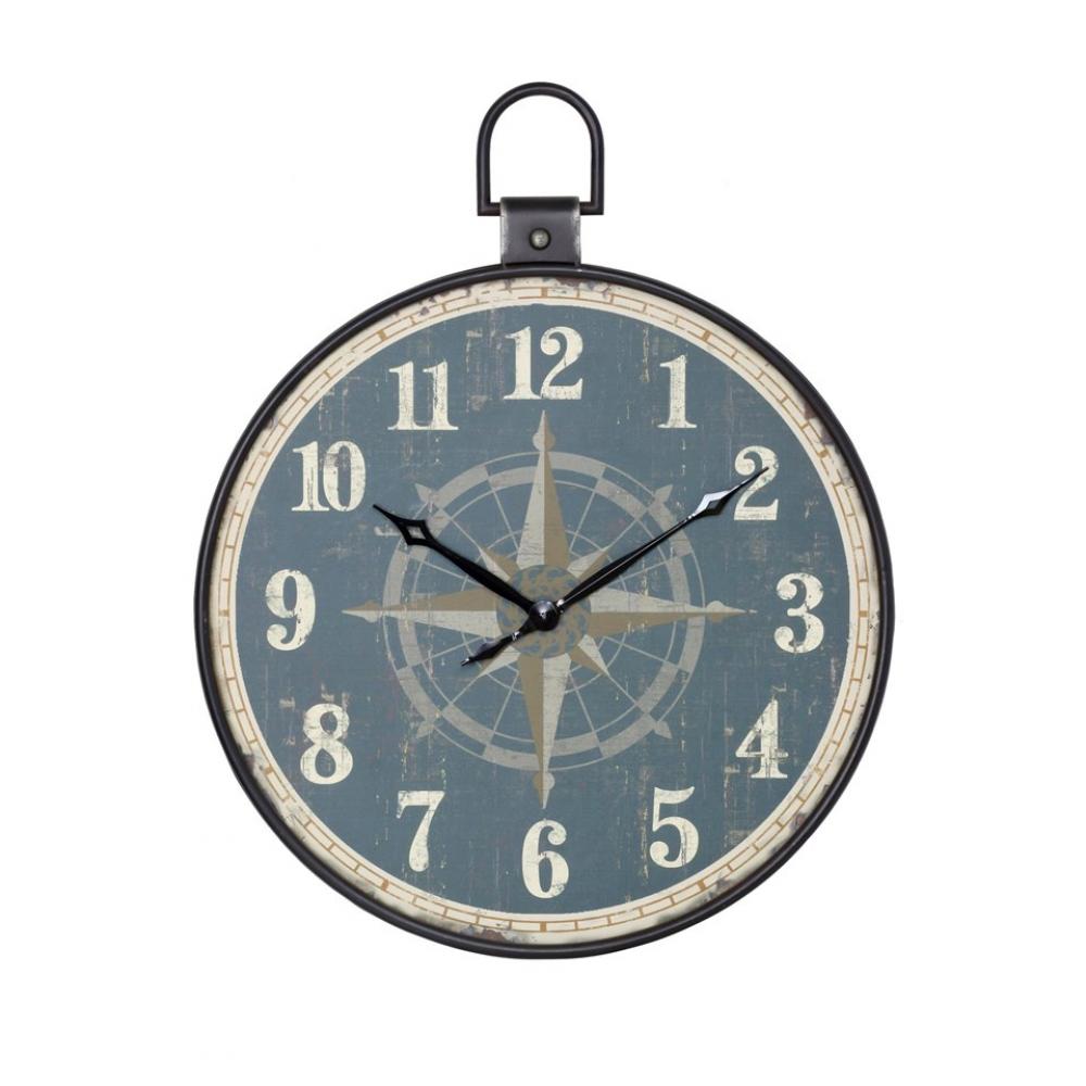 Aged Pocket Watch Wall Clock 