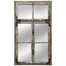 Stylecraft Home Collection MI2503 - Distressed Window Pane Mirror 