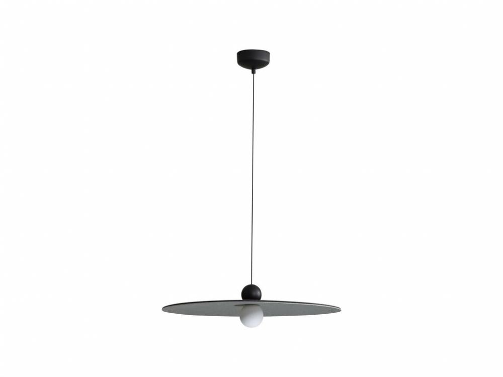 Faroe 24" LED Pendant in Flecked Black/Grey