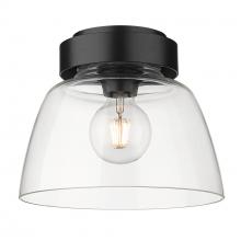 Golden 0314-FM10 BLK-CLR - Flush Mount - 10"