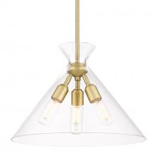 Golden 0511-3P BCB-CLR - 3 Light Pendant