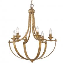 Golden 0815-6 HG - 6 Light Chandelier