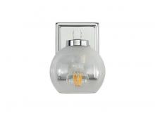 Golden 3094-BA1 CH-ALA - Elliott 1-Light Vanity Light in Chrome with Alabaster Shade