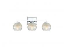 Golden 3094-BA3 CH-ALA - Elliott 3-Light Vanity Light in Chrome with Alabaster Shade