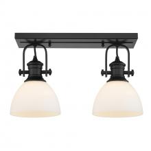 Golden 3118-2SF BLK-OP - 2 Light Semi-Flush