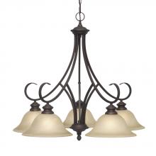 Golden 6005-D5 RBZ - 5 Light Nook Chandelier