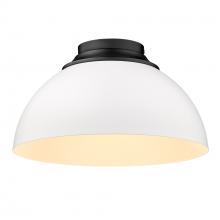 Golden 6956-FM BLK-WHT - Flush Mount