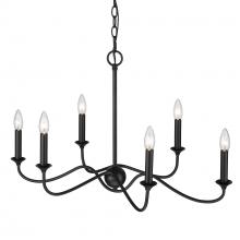 Golden 8316-LP BLK - Linear Pendant