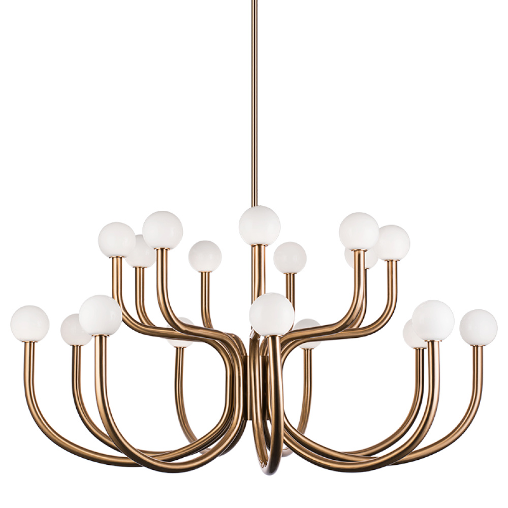 Joelle Aged Gold Brass Pendant