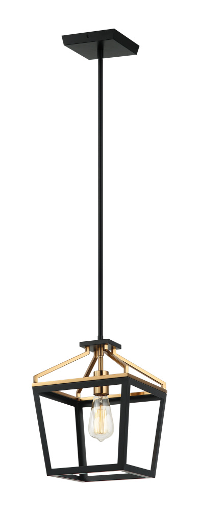 Mavonshire Black + Aged Gold Brass Chandelier