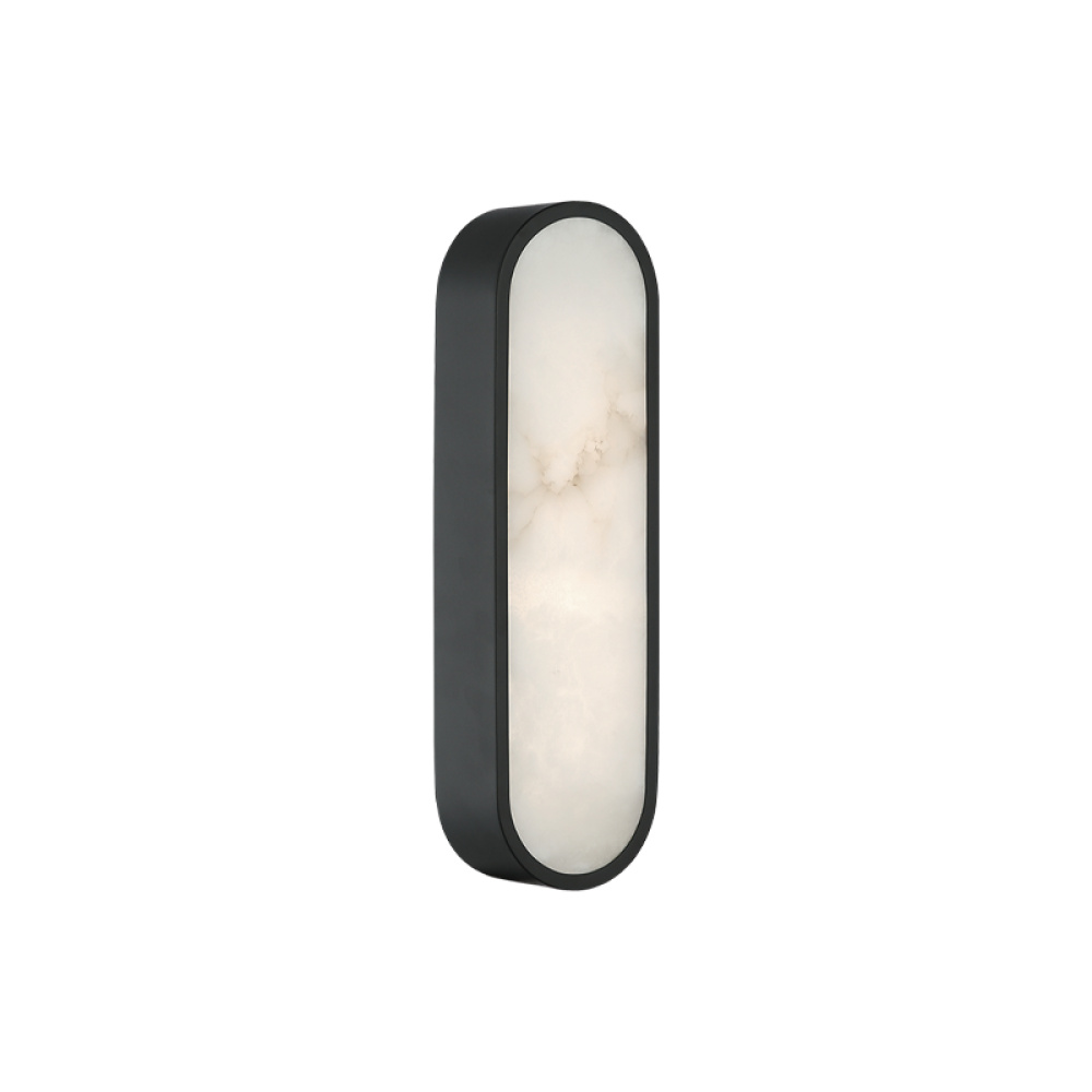 Marblestone Matte Black Wall Sconce