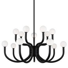 Matteo Lighting C34214MBOP - Joelle Matte Black Pendant