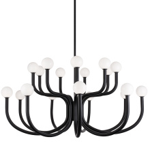 Matteo Lighting C34218MBOP - Joelle Matte Black Pendant