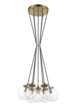 Matteo Lighting C63007AGCL - The Bougie Aged Gold Brass Pendant