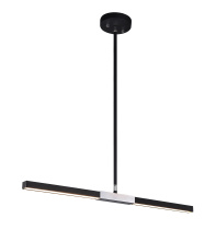 Matteo Lighting C64728MBCH - Lineare Matte Black and Chrome Pendant