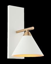 Matteo Lighting S10601WH - Bliss Aged Gold Brass + White Wall Sconce