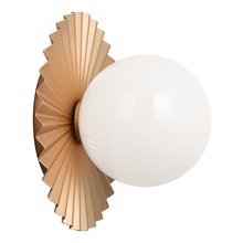 Matteo Lighting WX83101MGOP - Modern Ruff Matte Gold Wall Sconce/Ceiling Mount