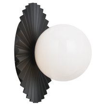 Matteo Lighting WX83111BKOP - Modern Ruff Wall Sconce, Ceiling Mount