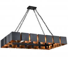 Matteo Lighting C59318MB - Mattone Matte Black Chandelier