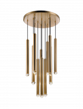 Matteo Lighting C78312AG - Reign Aged Gold Brass Pendant