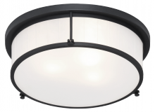 Matteo Lighting M14903MB - Caisse Claire Matte Black Ceiling Mount