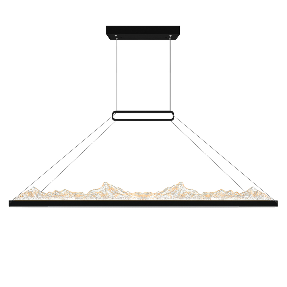 Himalayas Integrated LED Black Chandelier