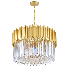 CWI Lighting 1112P24-7-169 - Deco 7 Light Down Chandelier With Medallion Gold Finish