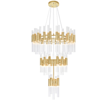 CWI Lighting 1120P32-123-602 - Orgue 123 Light Chandelier With Satin Gold Finish