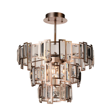 CWI Lighting 9903C18-5-193 - Quida 5 Light Down Chandelier With Champagne Finish