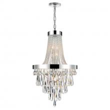 CWI Lighting 5078P24C (Clear) - Vast 13 Light Down Chandelier With Chrome Finish