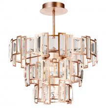 CWI Lighting 9903C18-5-193 - Quida 5 Light Down Chandelier With Champagne Finish