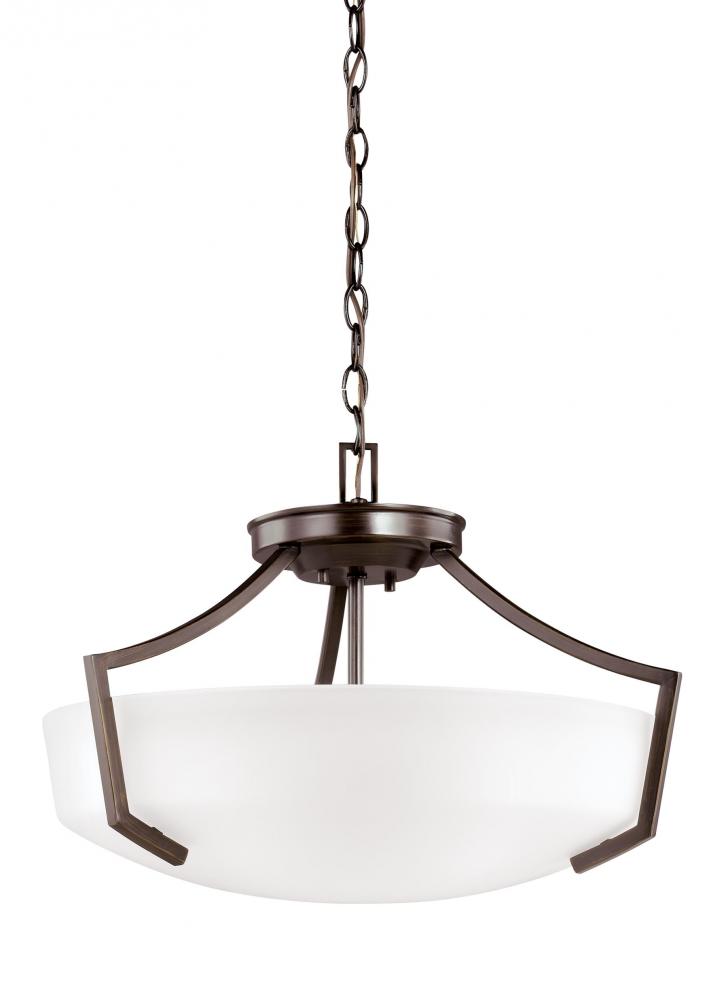 Hanford Three Light Ceiling Convertible Pendant